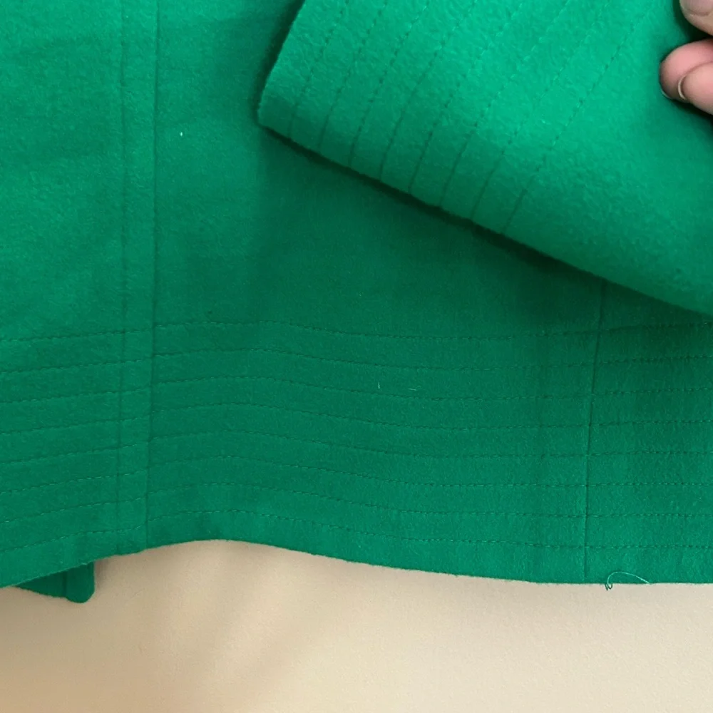 VTG Vibrant Green Women's Wool and Cashmere Blend Blazer - Picture 10 of 10